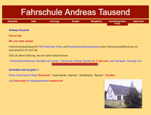 Tablet Screenshot of fahrschule-andreas-tausend.de